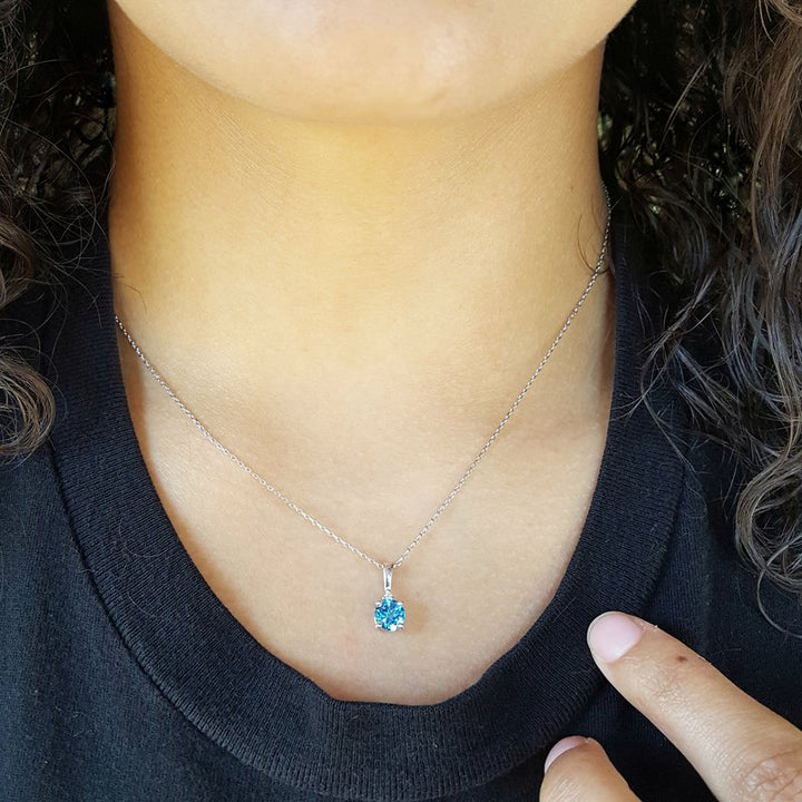 Sami Fine Jewelry December Birthstone Pendant