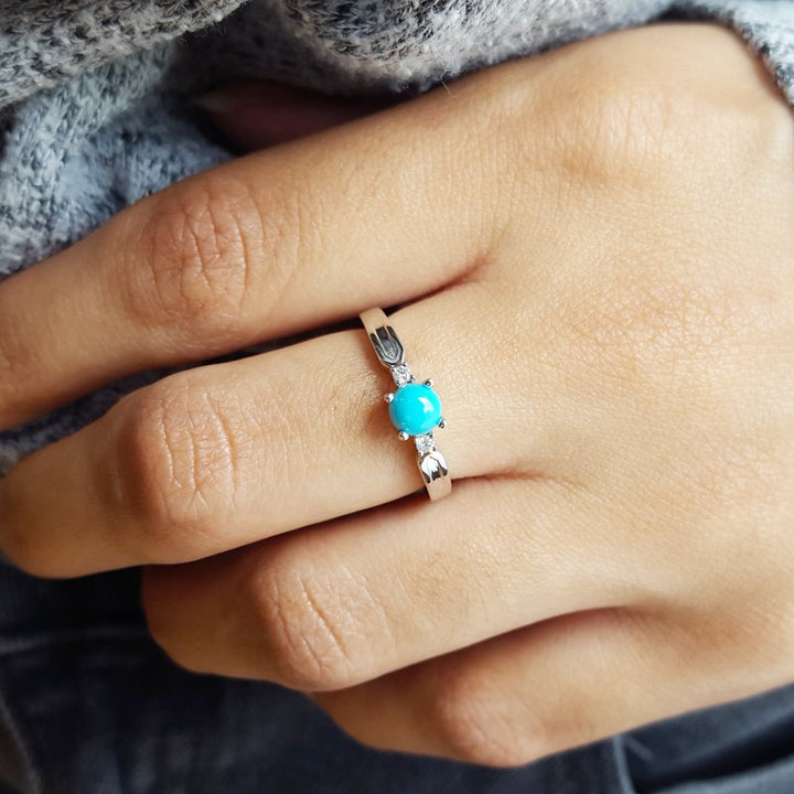 Arizona Turquoise and Inlaid Jewelry Essential Sleeping Beauty Turquoise Ring