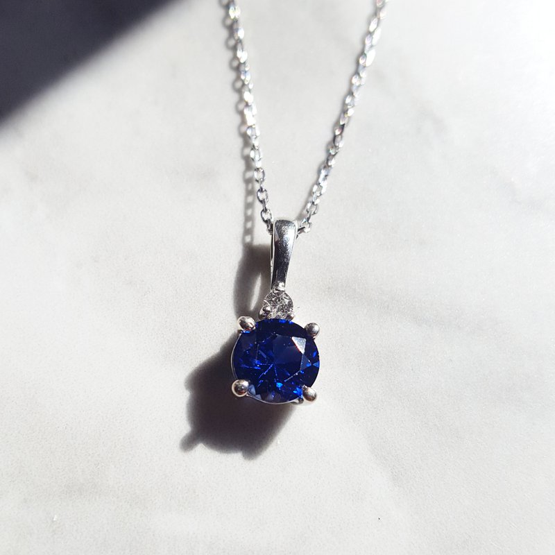 Sami Fine Jewelry September Sapphire Pendant