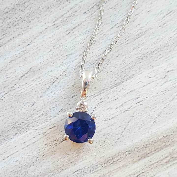 Sami Fine Jewelry September Sapphire Pendant