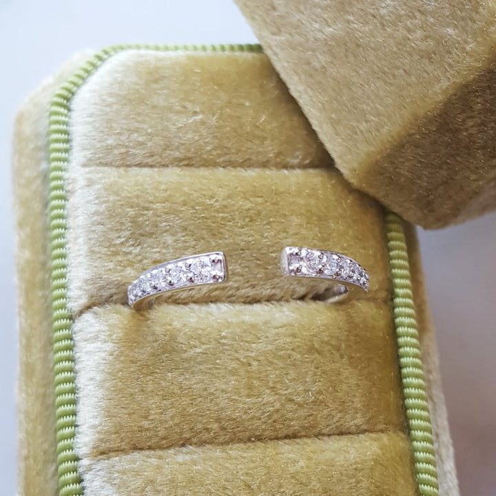 Sami Fine Jewelry Negative Space Diamond Band in White