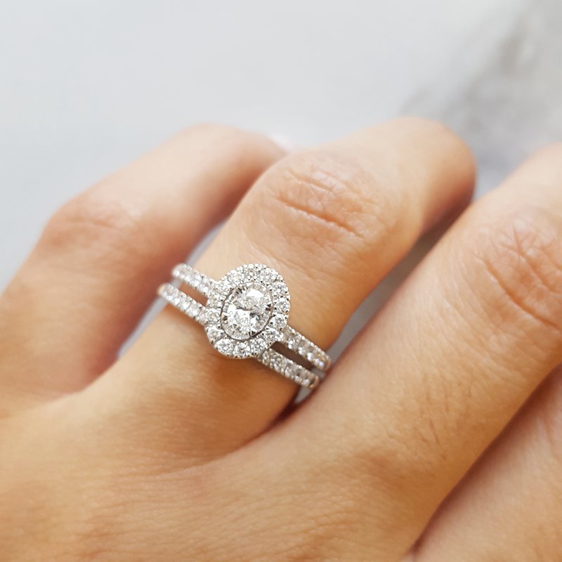Gems One Illusion Wedding Set