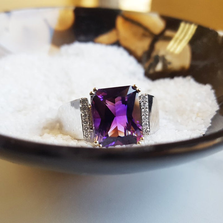 Radiant Cut Men's Ring