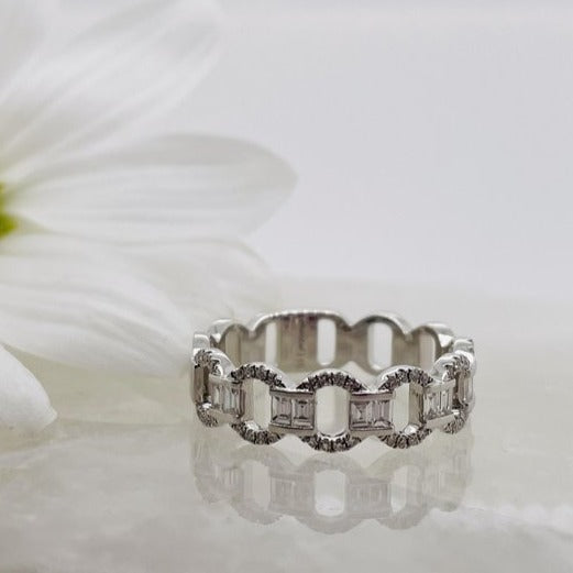 Sami Fine Jewelry Modern Snaffle Diamond Bit Ring 020955