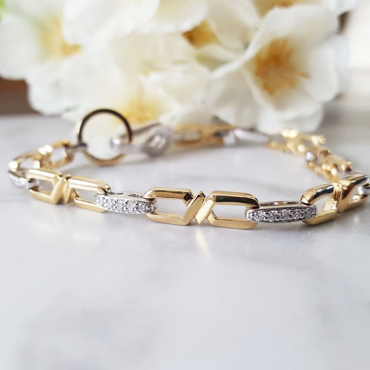 Sami Fine Jewelry Open Link Diamond Bracelet 180465