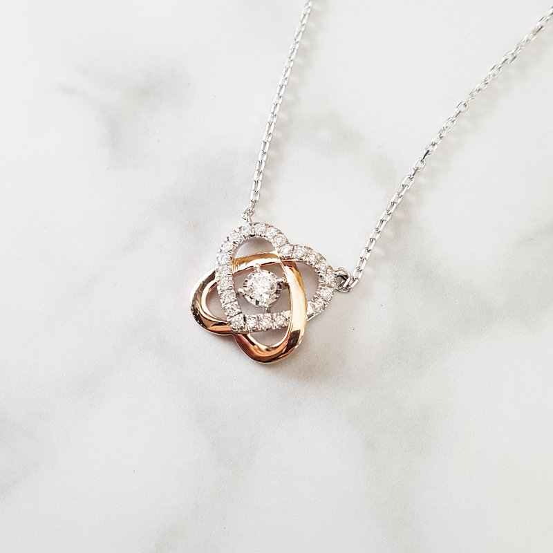 Sami Fine Jewelry Double Heart Necklace 140516