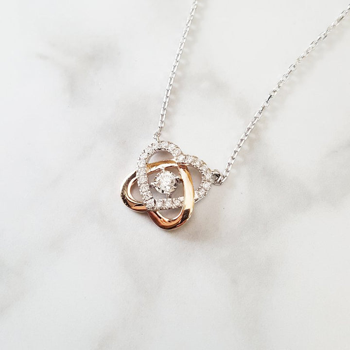 Sami Fine Jewelry Double Heart Necklace 140516