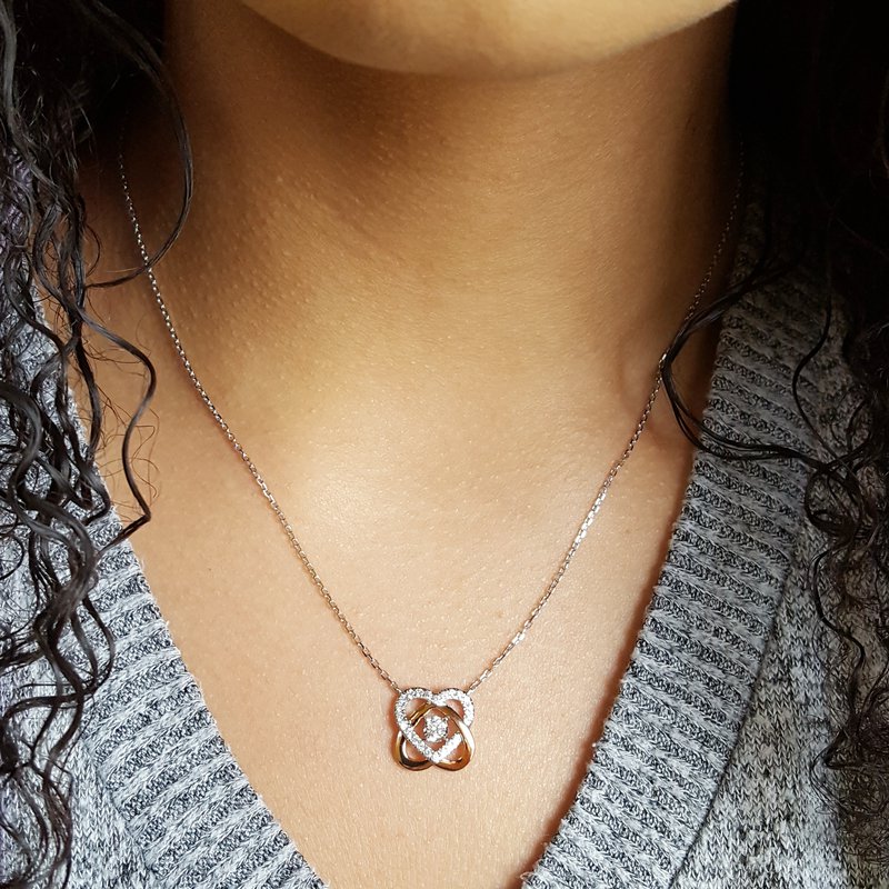 Sami Fine Jewelry Double Heart Necklace