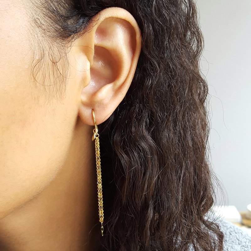 Sami Fine Jewelry Multi-Chain Tassel Drop Earrings