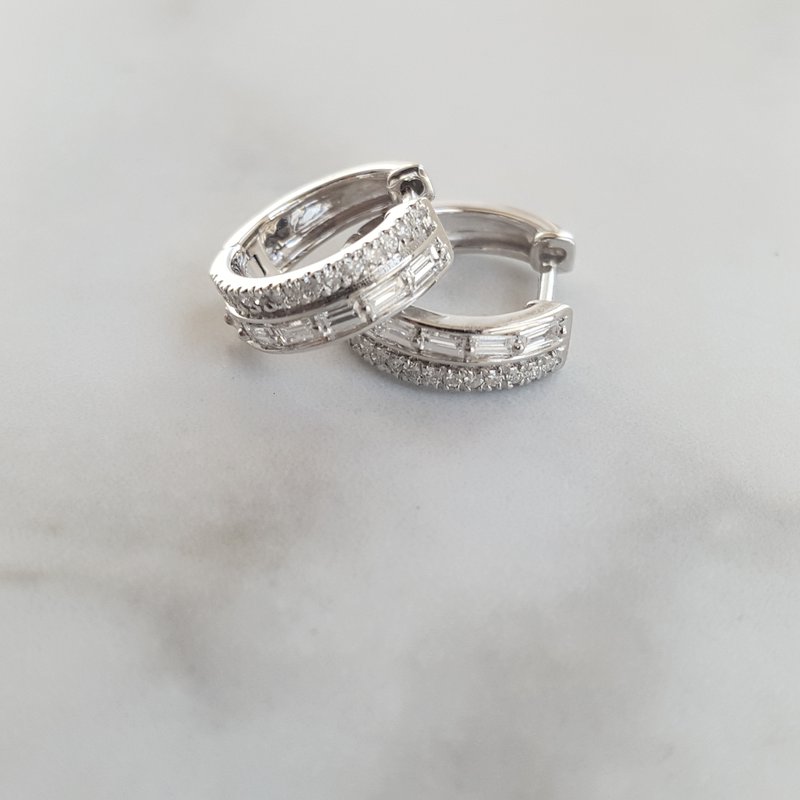 Gems One Diamond Huggie Hoop Earrings 151923