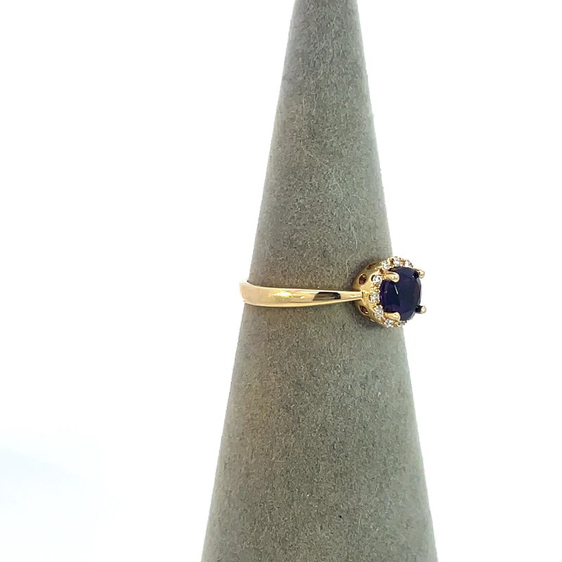 Sami Fine Jewelry Solitare Gold Arizona Amethyst Ring