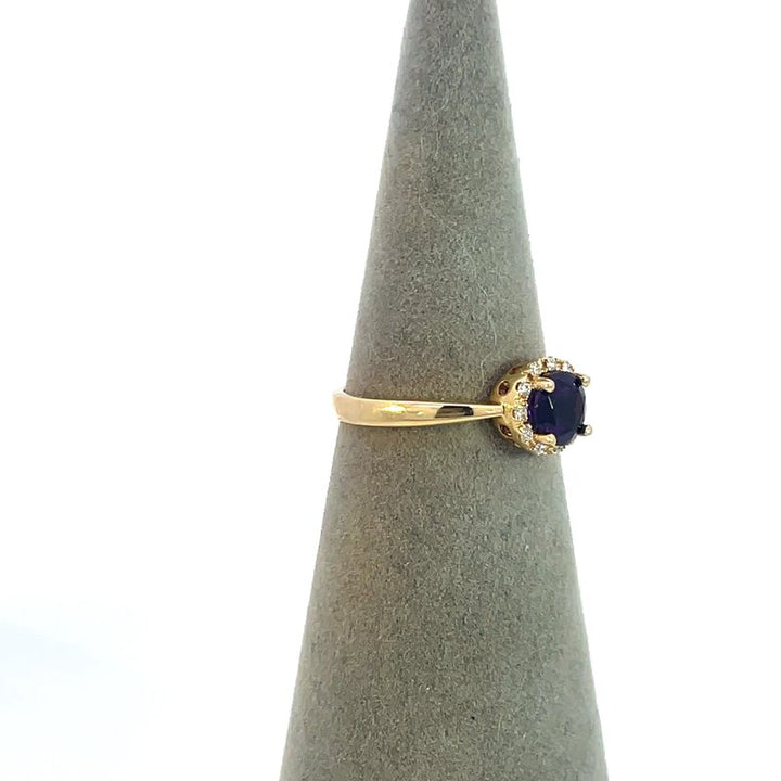 Sami Fine Jewelry Solitare Gold Arizona Amethyst Ring