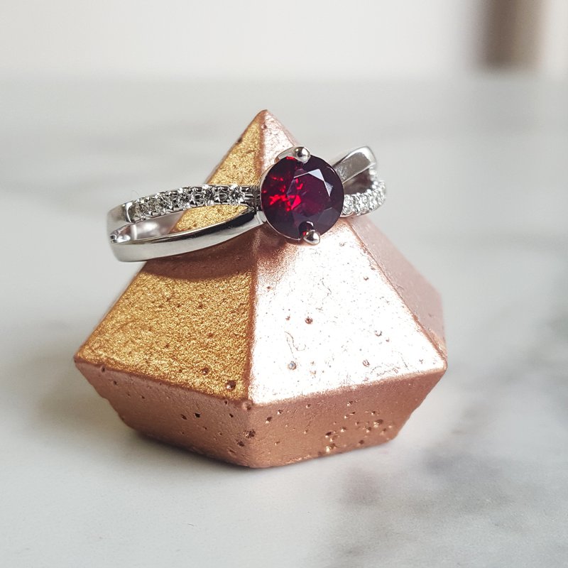 Arizona Anthill Garnet Gold Jewelry Arizona Garnet Infinity Ring