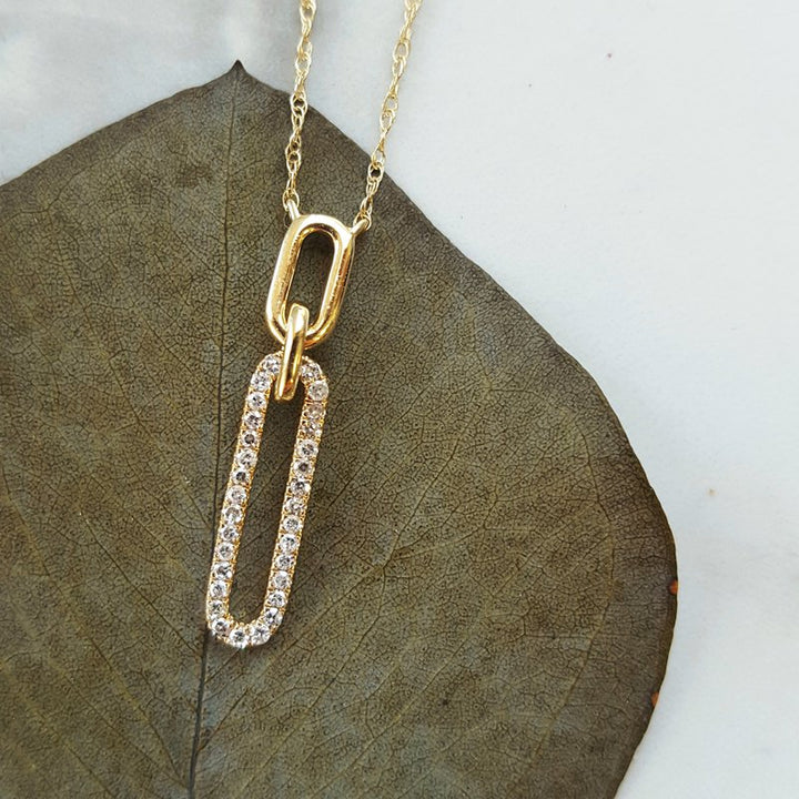Gems One Elongated Oval Geometric Pendant 121691