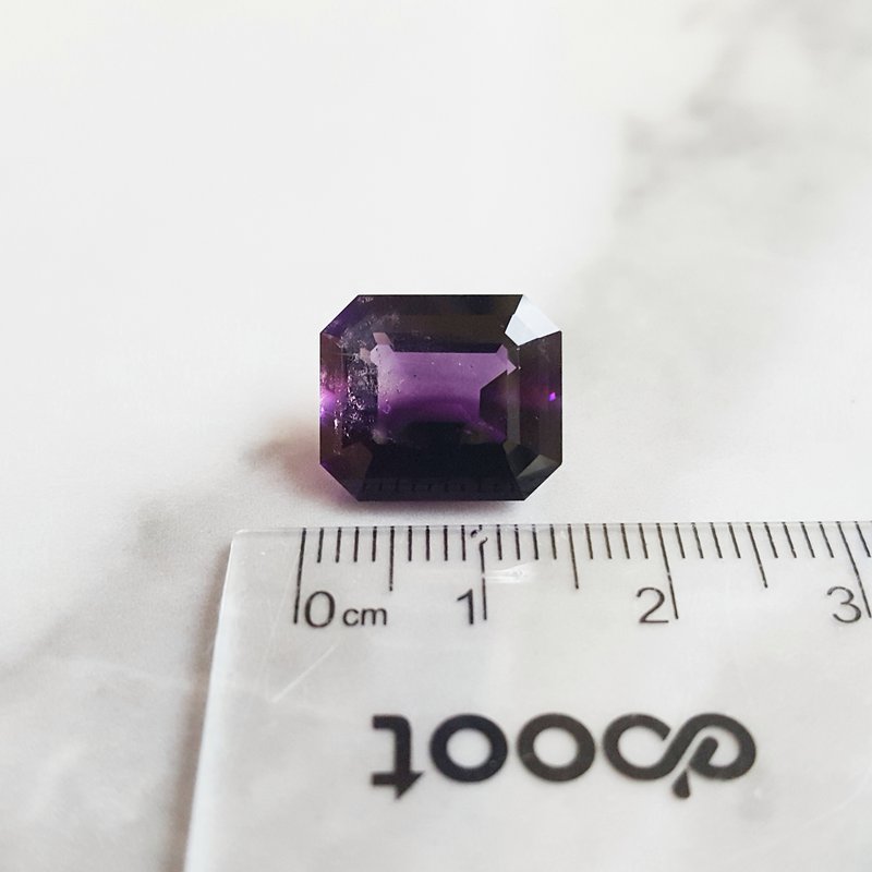 Arizona Amethyst Gold Jewelry Octagonal Emerald Cut Vintage Amethyst