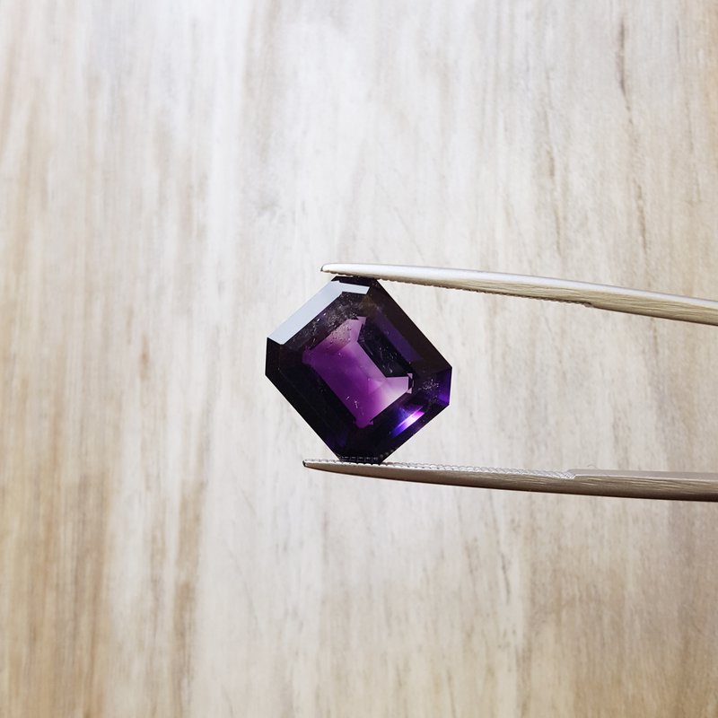  Arizona Amethyst Gold Jewelry Octagonal Emerald Cut Vintage Amethyst 363631