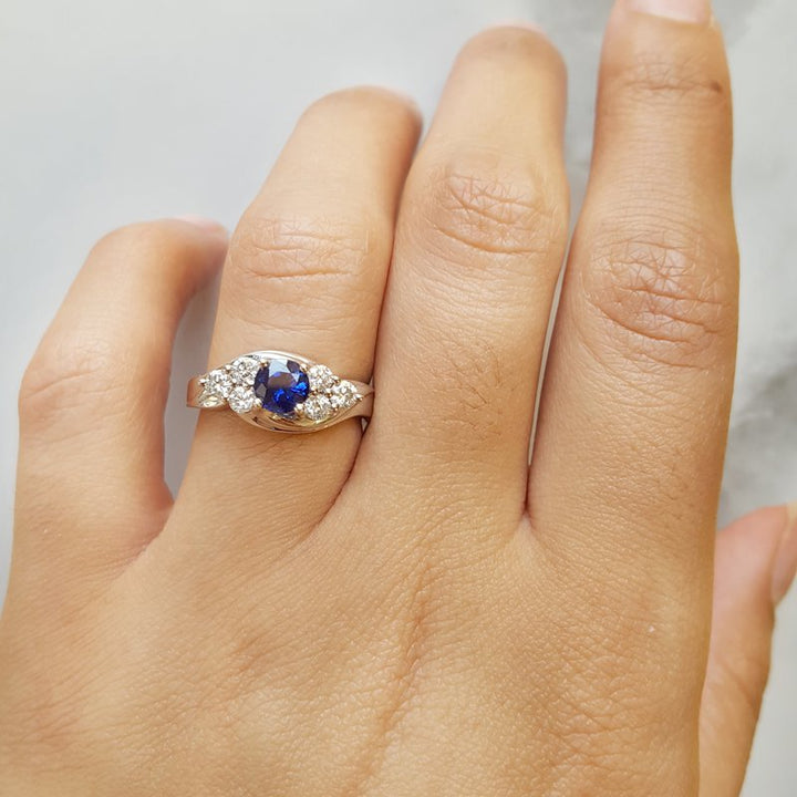 Sami Fine Jewelry Sapphire Swirl Ring