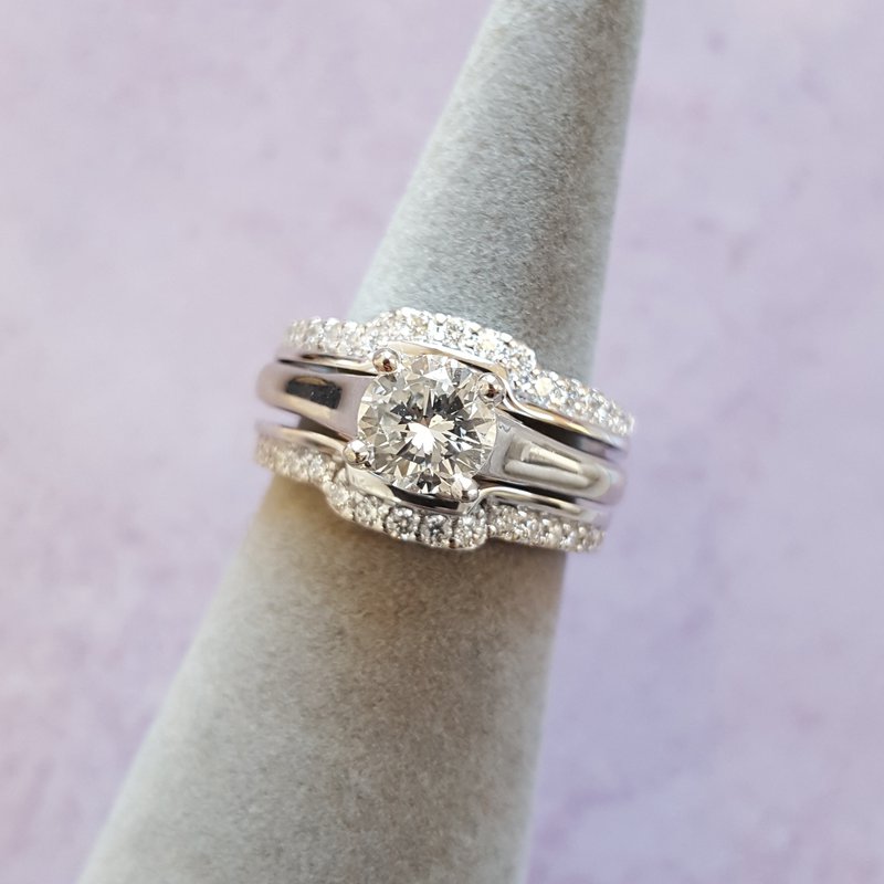 Sami Fine Jewelry Daisy Engagement Ring Jacket