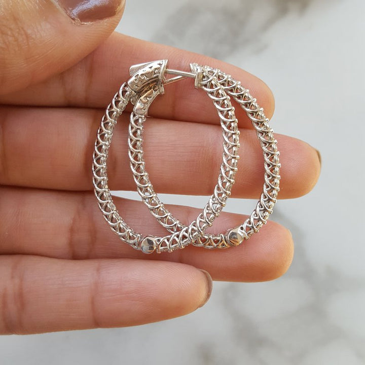 Sami Fine Jewelry Essential Diamond Hoops 151979