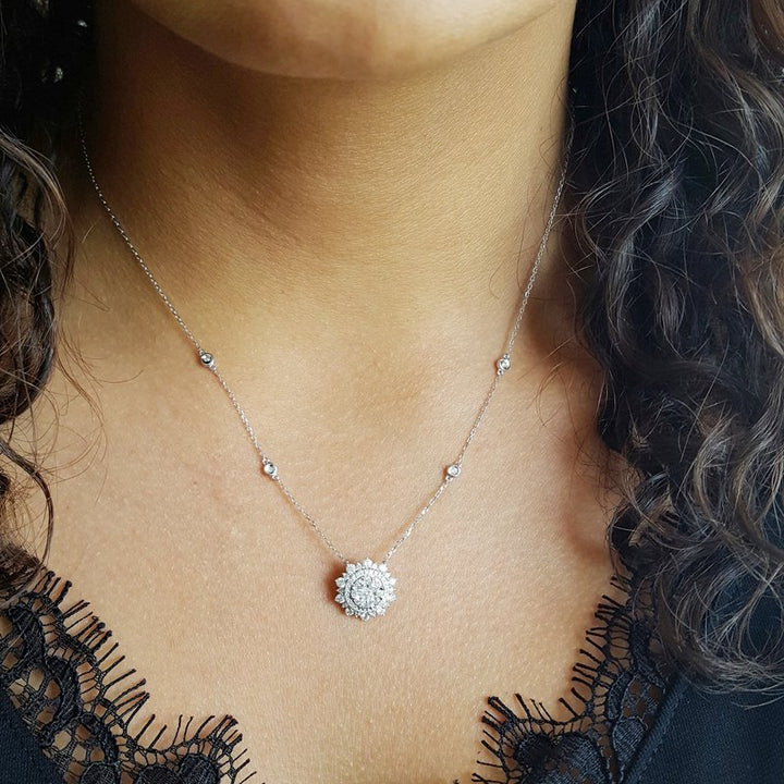 Gems One Snowflake Pendant