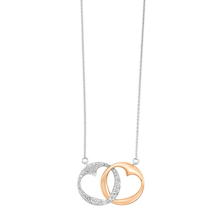 Gems One Double Heart Diamond Necklace