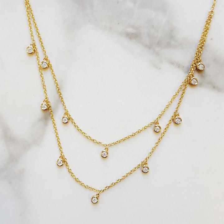 Sami Fine Jewelry Double Strand Diamond Necklace