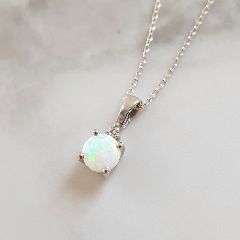 Sami Fine Jewelry October Opal Pendant 2410133OCT