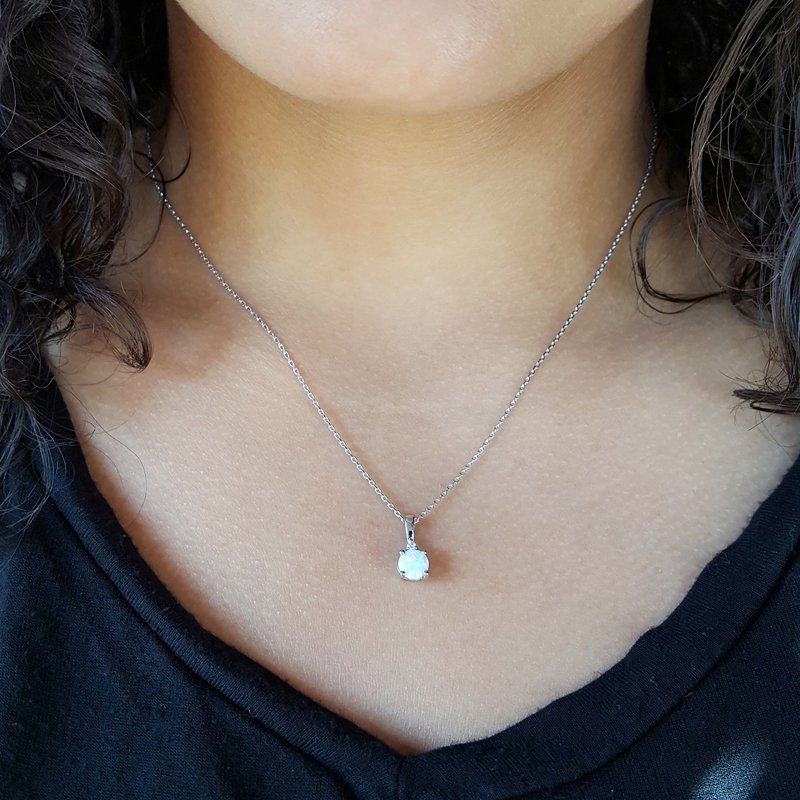 Sami Fine Jewelry October Opal Pendant