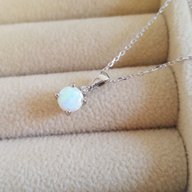 Sami Fine Jewelry October Opal Pendant