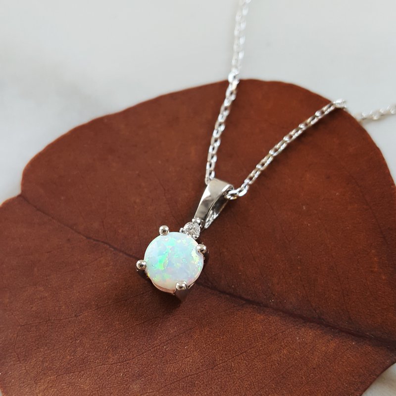 Sami Fine Jewelry October Opal Pendant