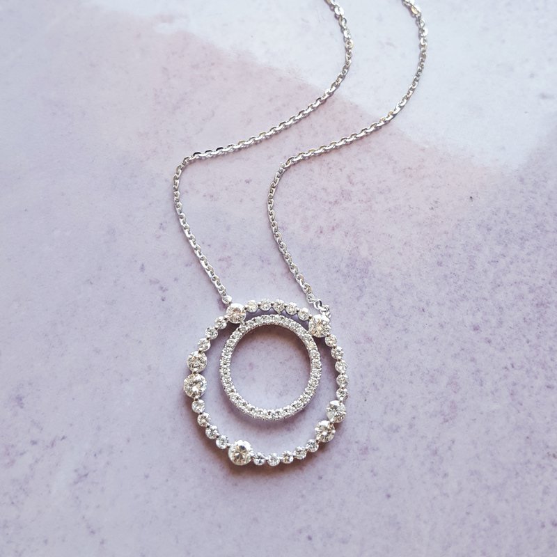 Sami Fine Jewelry Diamond Spirograph Pendant