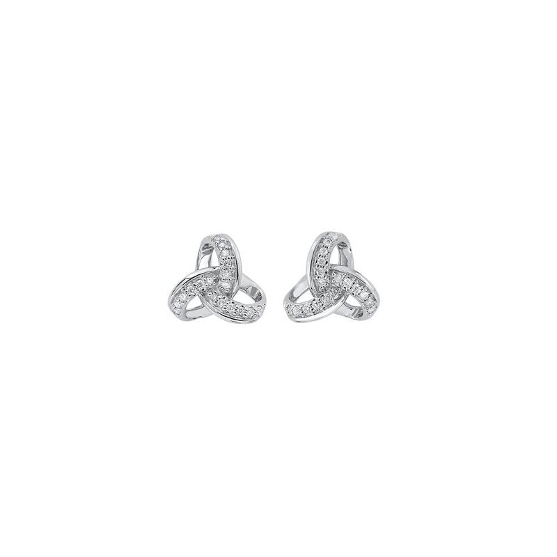 Gems One Diamond Knot Earrings