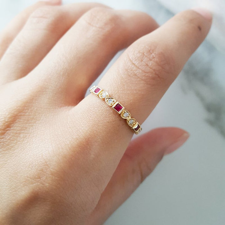 Sami Fine Jewelry Stackable Ruby Ring