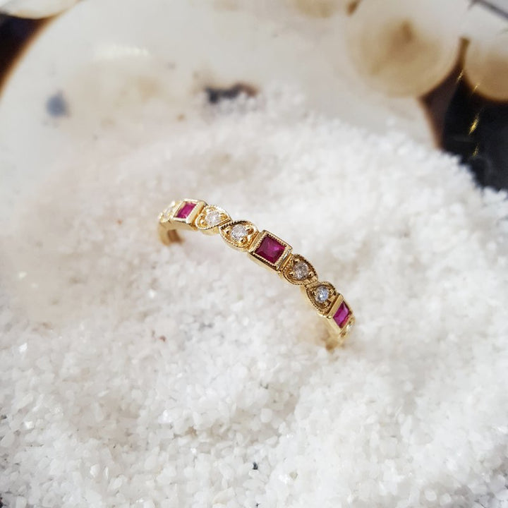 Sami Fine Jewelry Stackable Ruby Ring