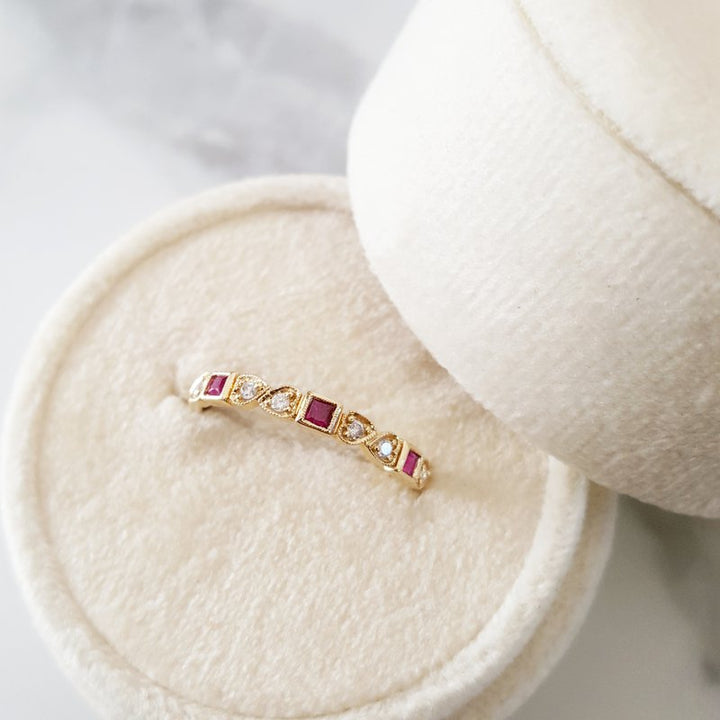 Sami Fine Jewelry Stackable Ruby Ring 061189