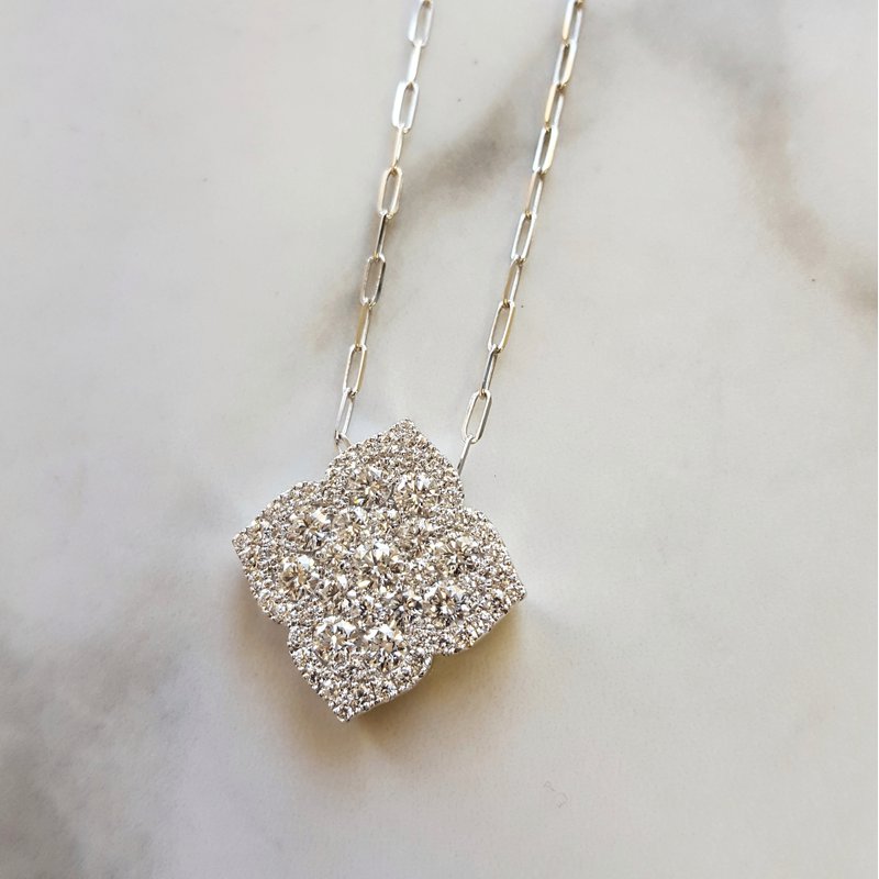 Sami Fine Jewelry Diamond Four Leaf Clover Pendant
