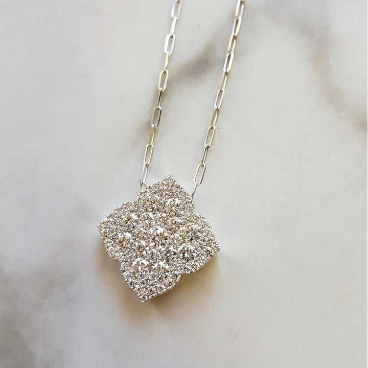 Sami Fine Jewelry Diamond Four Leaf Clover Pendant