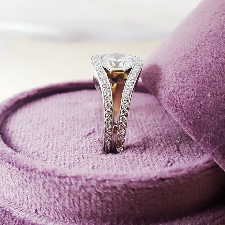 Sami Fine Jewelry Two Tone Lasso Loop Ring