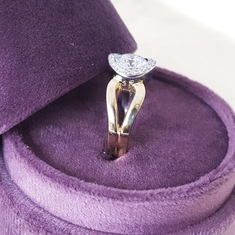 Sami Fine Jewelry Two Tone Lasso Loop Ring