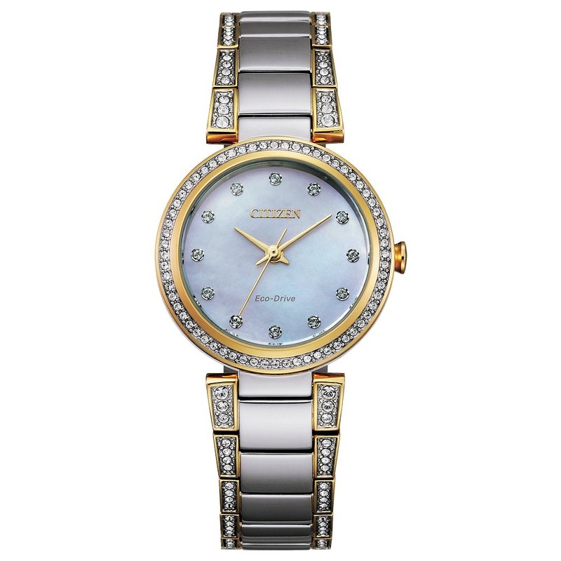 Citizen Eco-Drive Dress/Classic Eco Crystal Eco Ladies Stainless Steel EM0844-58D