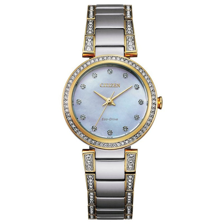 Citizen Eco-Drive Dress/Classic Eco Crystal Eco Ladies Stainless Steel EM0844-58D