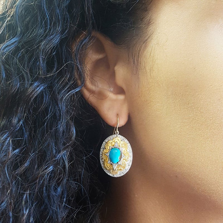  Luxury by Rene Hernandez Southwestern Dangle Earrings  250331 - Sami Fine Jewelry