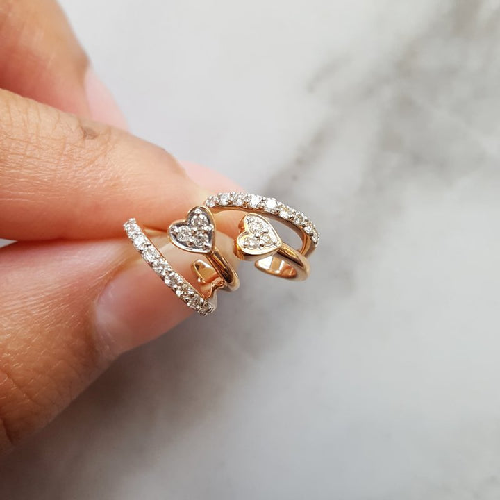Gems One Diamond Heart Studs 152123