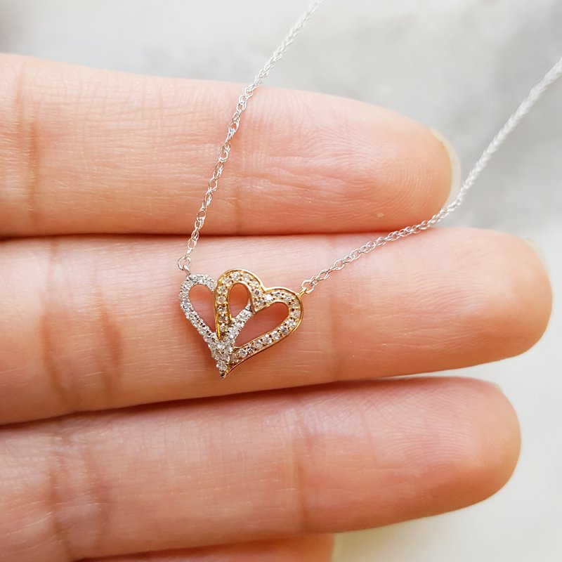 Gems One Double Heart Pendant