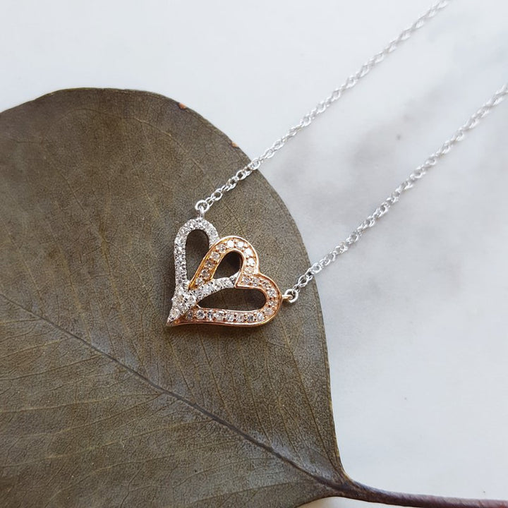 Gems One Double Heart Pendant
