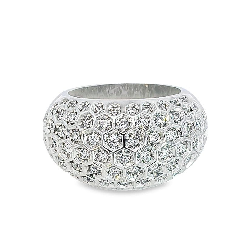 Luxury by Rene Hernandez Honeycomb Dome Ring