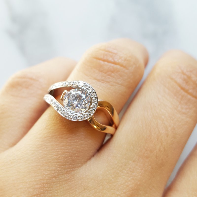 Sami Fine Jewelry Looped Engagement Semi-Mount Ring 392734