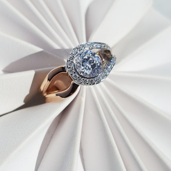 Sami Fine Jewelry Looped Engagement Semi-Mount Ring