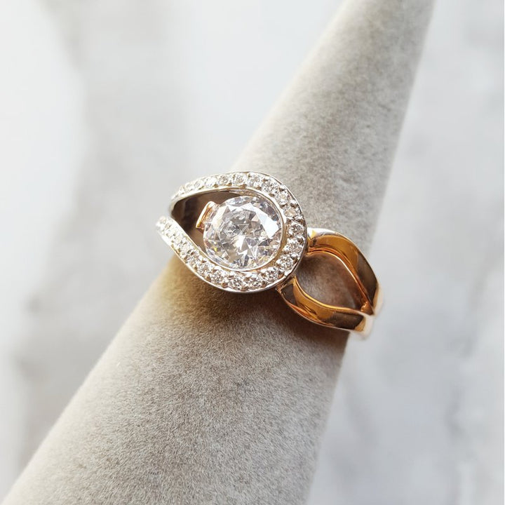 Sami Fine Jewelry Looped Engagement Semi-Mount Ring