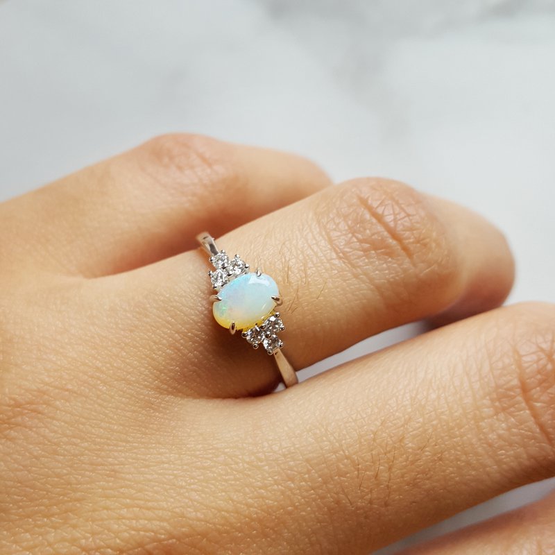 Opal ring dainty 2025